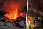 Etna se opět probudila k životu. Z hory stoupá dým a vytéká láva (25.11.2023)