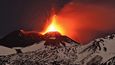 Sicilská sopka Etna