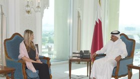 Místopředsedkyně Evropského parlamentu Eva Kaili se v poslední době stýkala s představiteli Kataru a Kwaitu