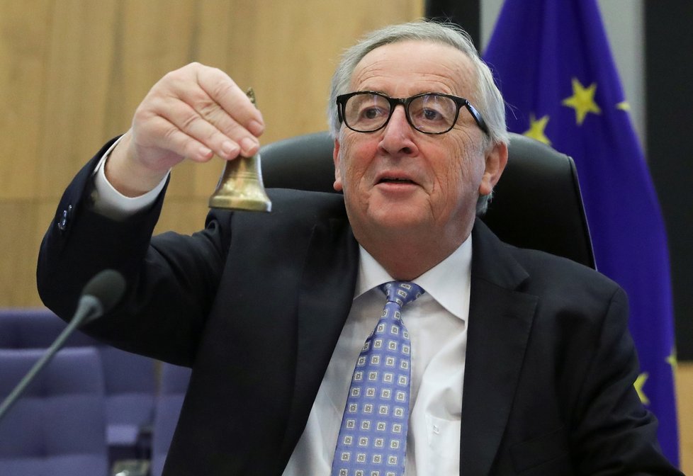 Dosluhující předseda Evropské komise Jean-Claude Juncker.