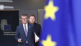 Český premiér Andrej Babiš přichází na další jednání v EU, (2.07.2019).