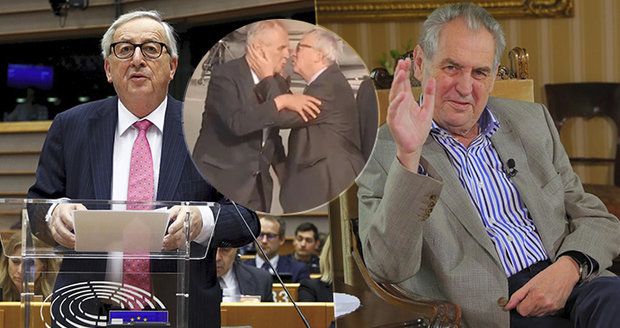 Zeman: „Jsme trošku pokrytci.“ Promluvil o polibku od Junckera i „šílenosti“ v EU
