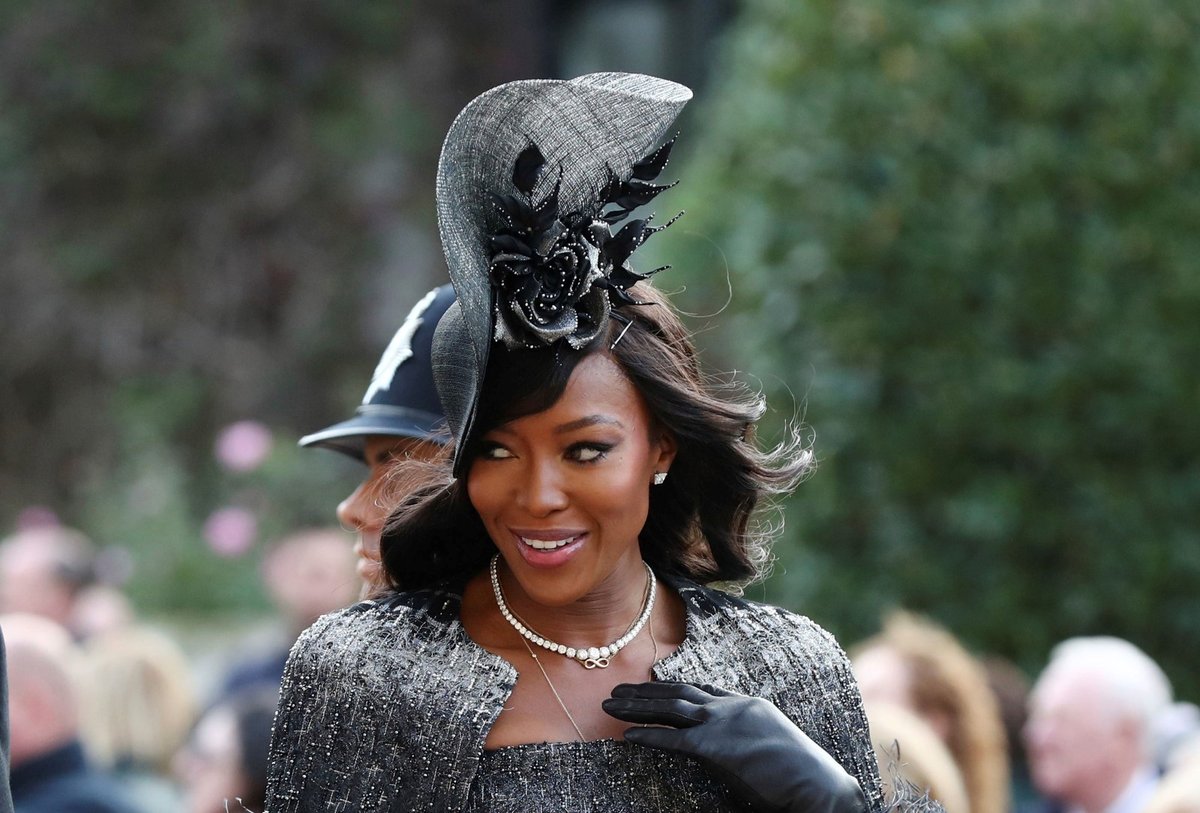 Naomi Campbell na svatbě princezny Eugenie.