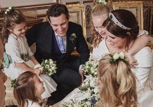 Princezna Eugenie zveřejnila snímek ze zákulisí své svatby