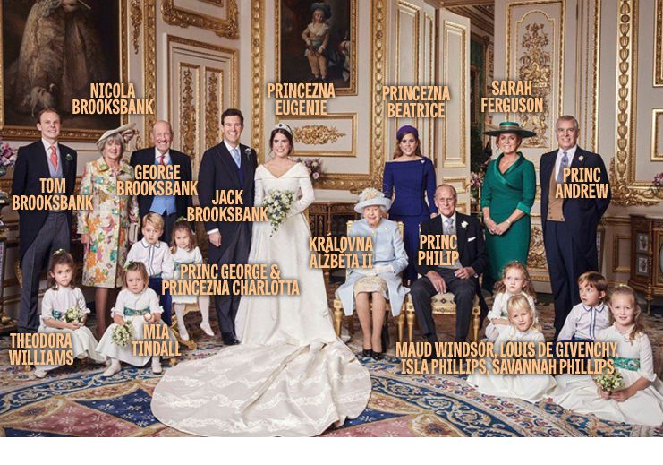 Oficiální snímek ze svatby princezny Eugenie