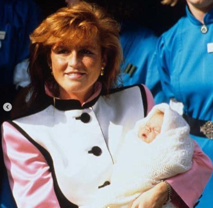 Sarah Ferguson s malou Eugenií