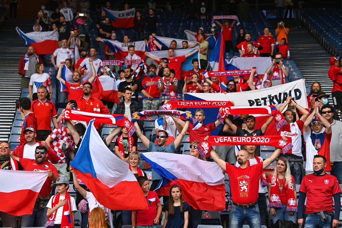 Čeští fotbaloví fanoušci na Euru 2020