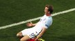 Záložník Anglie Eric Dier slaví krásný gól proti Rusku