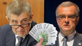 Andrej Babiš a Miroslav Kalousek se neshodnou, zda se v Česku má platit eurem, či nikoli