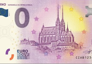 Brno začne prodávat od soboty 23. listopadu první Euro souvenir.