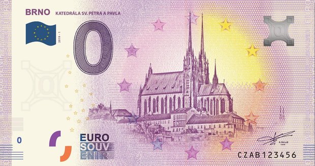 Brno začne prodávat od soboty 23. listopadu první Euro souvenir.