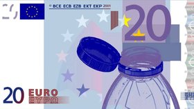 Parodie na novou podobu euro bankovek od lidí na sociální síti X