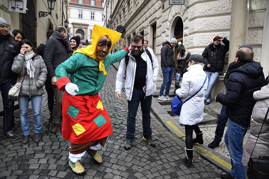 Eurokarneval oživil pošmourný den v centru metropole.