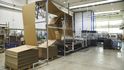 Stroj na balení zásilek CMC CartonWrap XL ve skladu nakladatelství Euromedia Group v Novém Strašecí