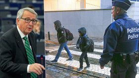 Jean-Claude Juncker a další europolitici promluvili o hrozbě terorismu v EU.