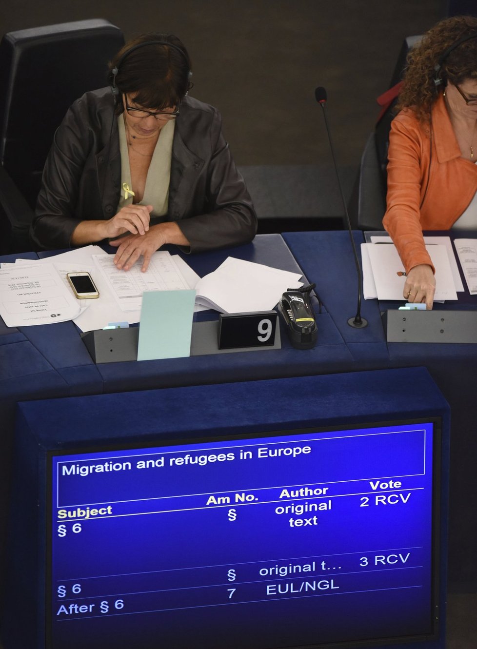 Dnes europarlament projednávala imigrační krizi.