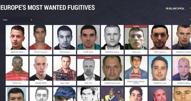 Nejhledanější zločinci Evropy: Pařížský terorista i Čech, který nekoupil nábytek