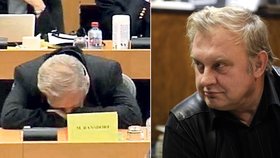 Spáč z europarlamentu: Miloslav Ransdorf měl smůlu, přemohla ho únava, ale zastihla kamera.