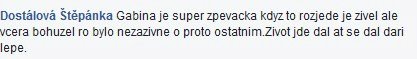 Každý divák má na vystoupení Gábiny Gunčíkové v Eurovizi jiný názor.