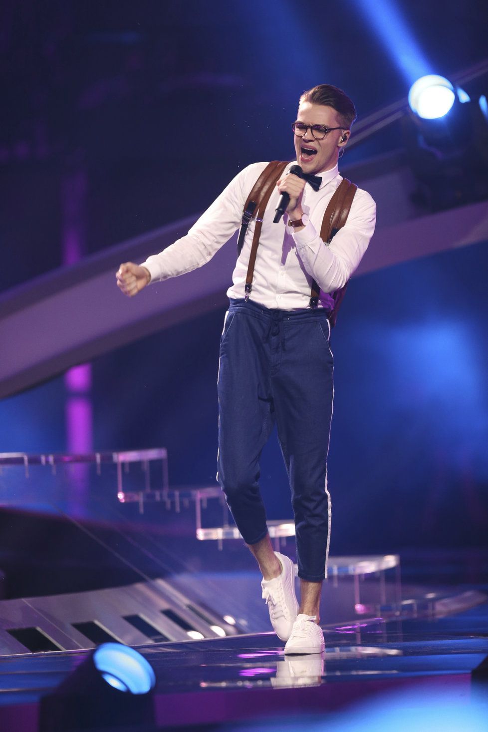 Mikolas Josef při kostýmní zkoušce