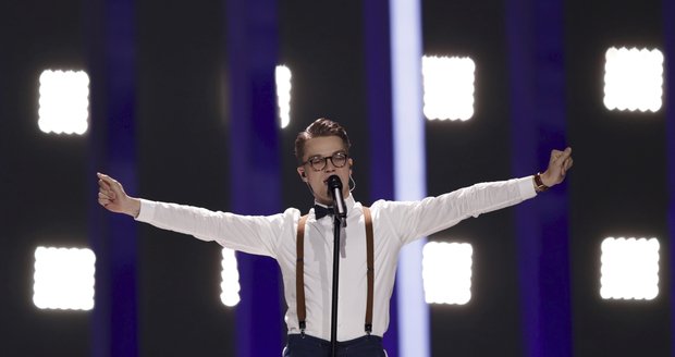 Mikolas Josef v pátek při kostýmní zkoušce