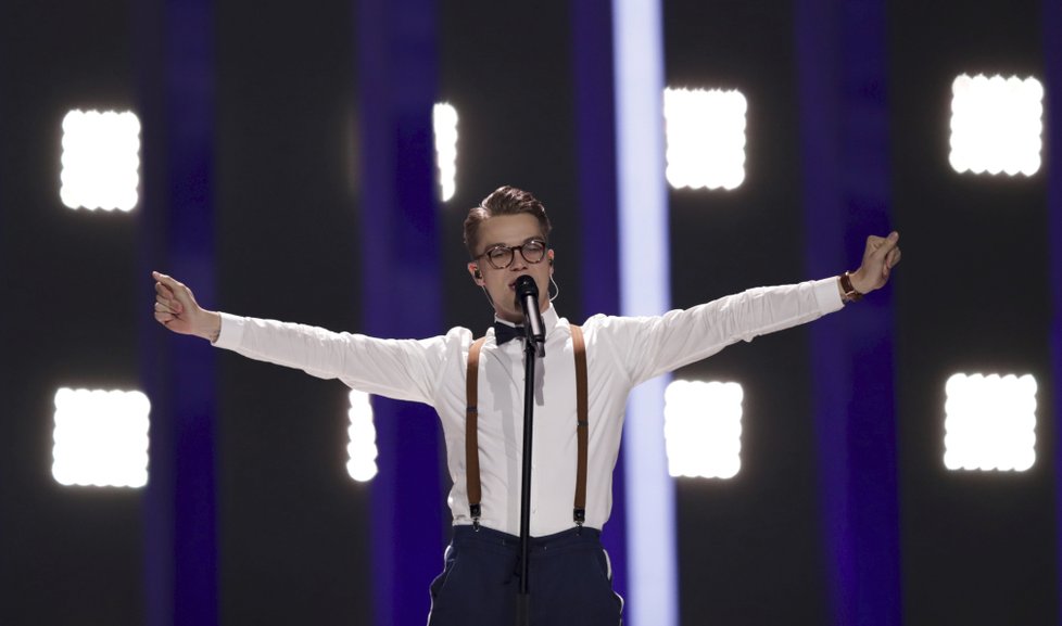 Mikolas Josef v pátek při kostýmní zkoušce