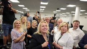 Eurovolby 2024: Radost ve vítězném štábu hnutí ANO (9.6.2024)