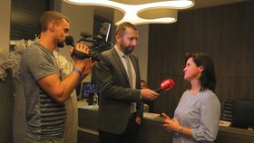 Eurovolby 2019: Radka Maxová při rozhovoru pro Blesk ve štábu ANO