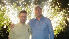 Eurovolby 2004: Jan Zahradil a Mirek Topolánek ve štábu ODS