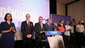 Volby do Evropského parlamentu 2024: Tisková konference ve štábu SPOLU (9.6.2024)