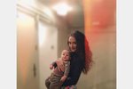 Eva Burešová (24) se svým synkem, který se narodil v červnu.