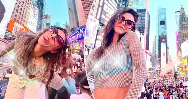 Eva Burešová oslavila třicetiny v New Yorku.