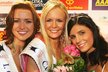 Vítězky České Miss 2007 – Čerešňáková (vlevo), Hadašová a Fisherová.