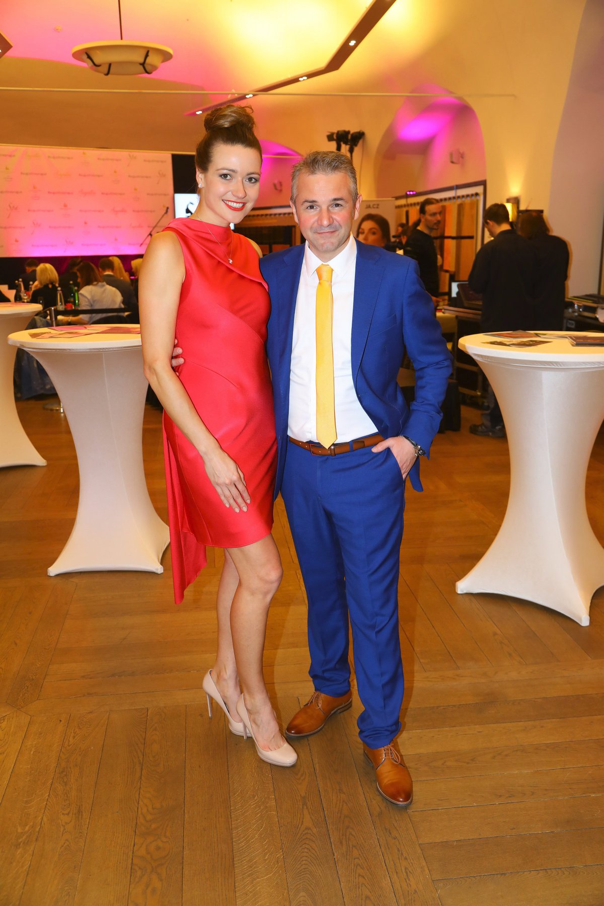 Martin Ditmar a Eva Čerešňáková na semifinále České Miss