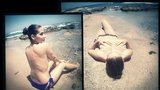 Eva Decastelo dovádí s manželem na pláži: Svlékl ji a fotil nahou!
