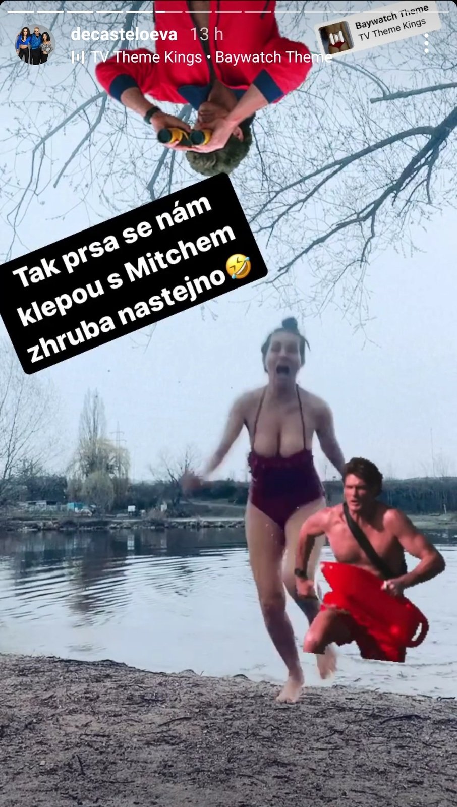 Eva Decastelo si zahrála na Pobřežní hládku