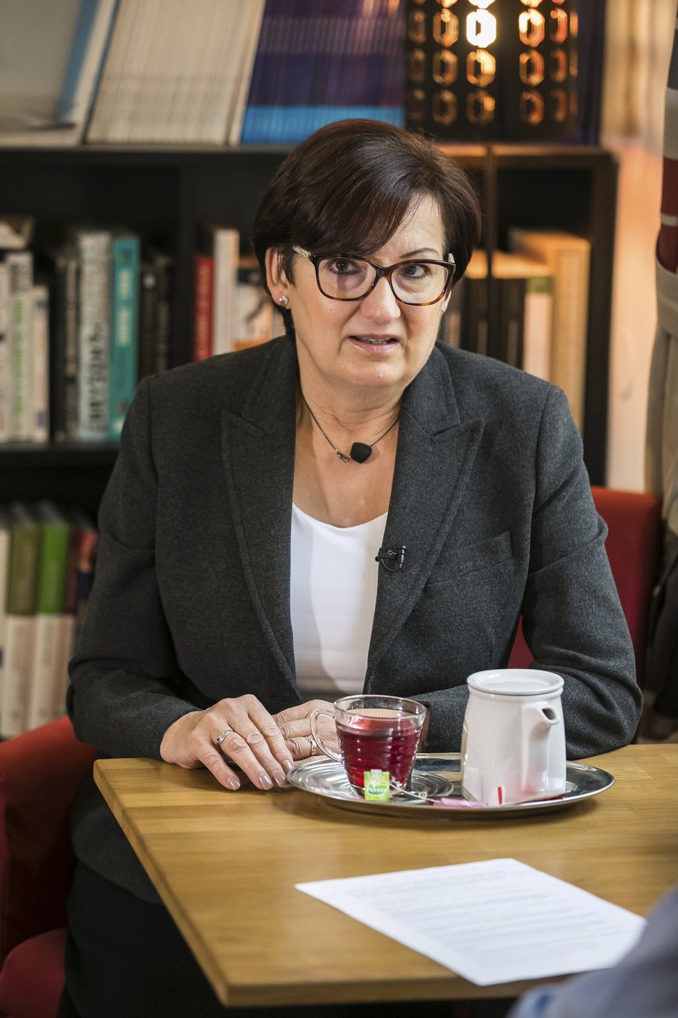 Eva Drahošová byla hostem pořadu Blesk.cz „Káva s první dámou“.