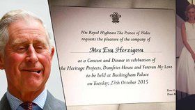 Eva Herzigová zveřejnila na Instagramu pozvánku do Buckinghamského paláce. Vzbudila tím u konzervativních Britů vlnu nevole.