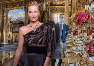 Česká kráska Herzigová královnou římského paláce: Průsvitné šaty a šperky za miliony!