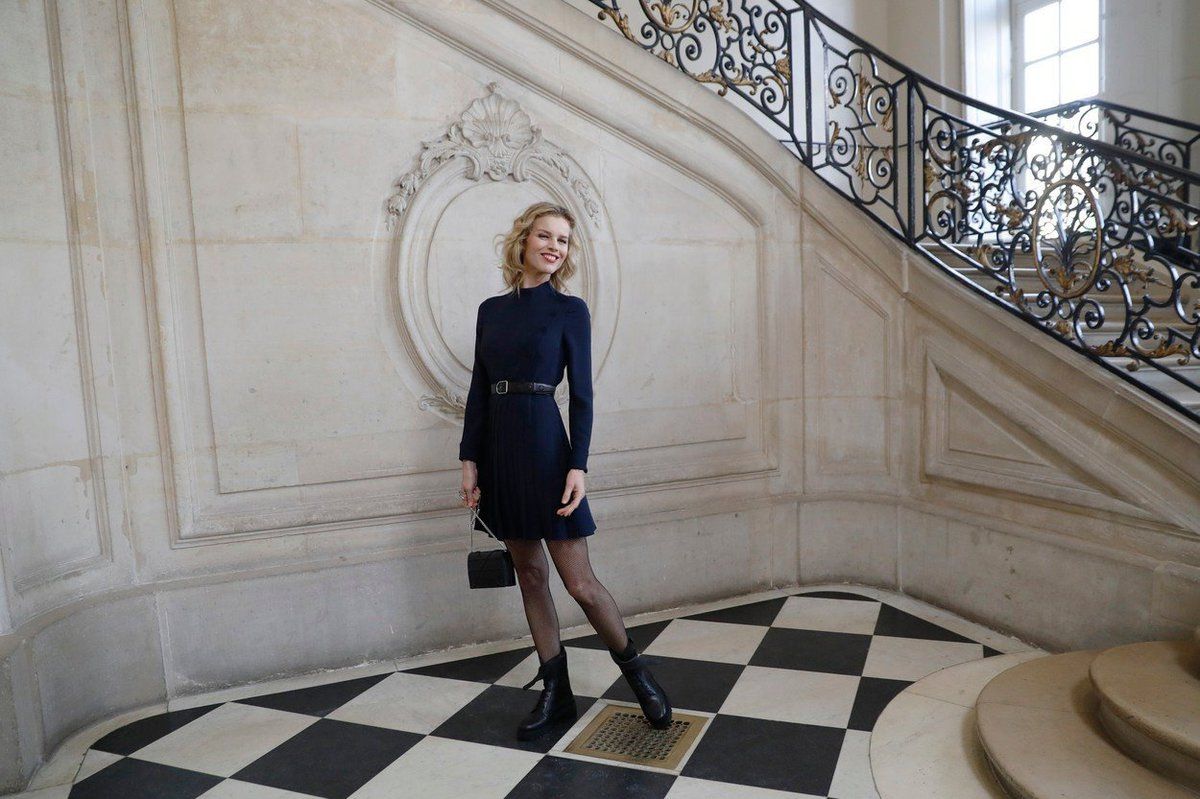 Eva Herzigová na přehlídce Dior