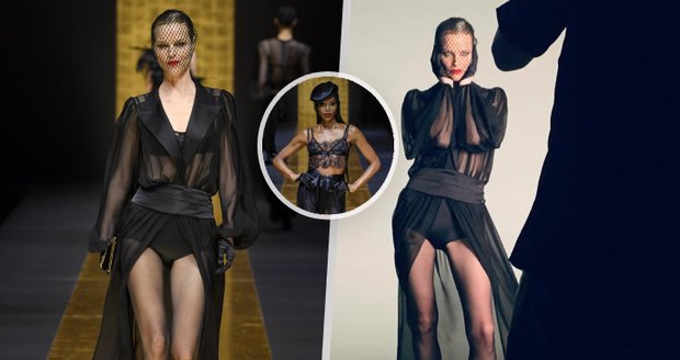 Eva Herzigová a Naomi Campbell opět zazářily na mole.