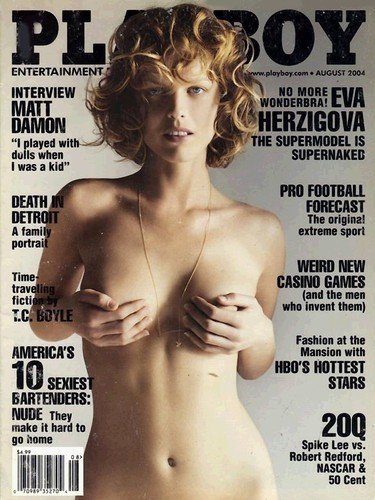 Eva Herzigová na titulce Playboye