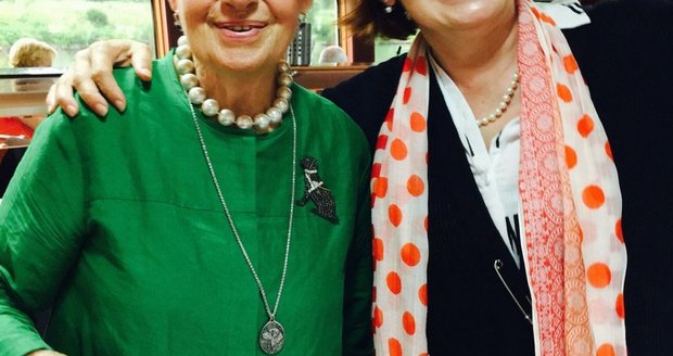 Eva Holubová s Mathildou Nostitzovou