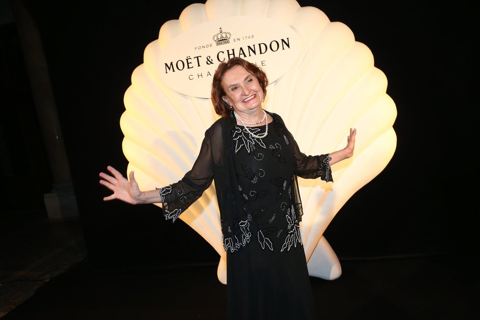 Eva Holubová na Moët party