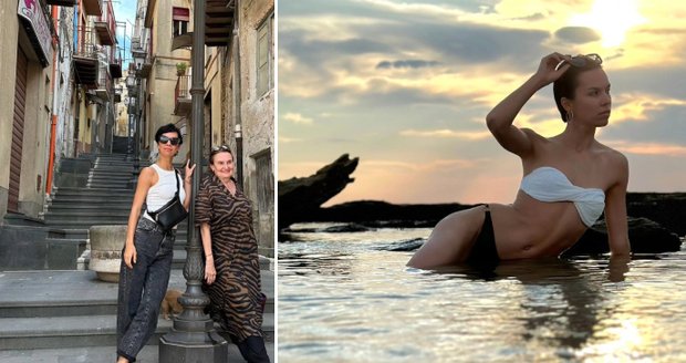 Pavlovčinová jako pravá Italka: Sicílie s Holubovou!
