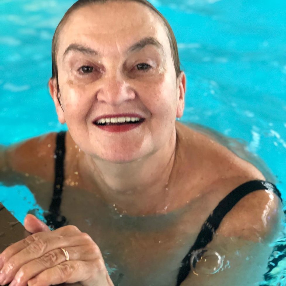 Eva Holubová na wellness pobytu