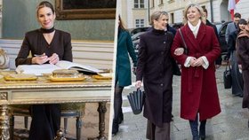 Úsměvy prvních dam. U Pavlových byla návštěva z Polska: Eva s Martou bok po boku