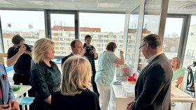 Eva Pavlová na otevření centra Obláček ve FN v Plzni (3.12.2025)