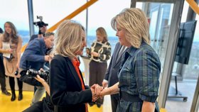 Eva Pavlová na otevření centra Obláček ve FN v Plzni (3.12.2025)