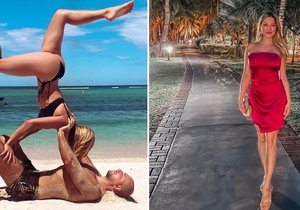Krásná moderátorka zpráv frnkla na dovolenou: Sexy akrobacie!